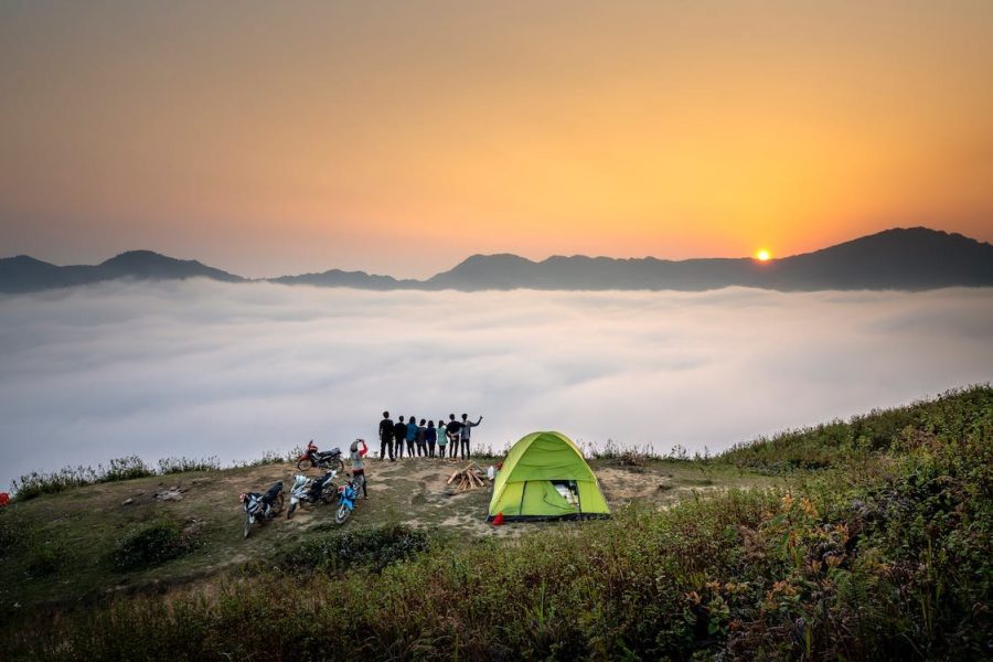 Camping at Top Station, Munnar